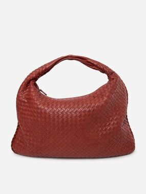 Bottega Veneta Red Intrecciato Veneta Hobo